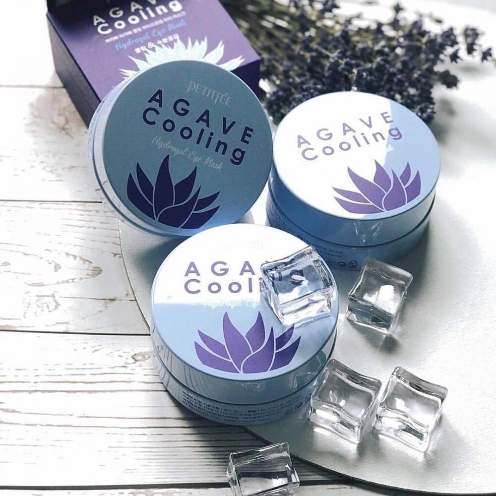Натуральные ТАЙСКИЕ охлаждающие гидрогелевые патчи для век из Тайланда с экстрактом Агавы Petitfee Agave Cooling Hydrogel Eye Patch купить в Москве и МО