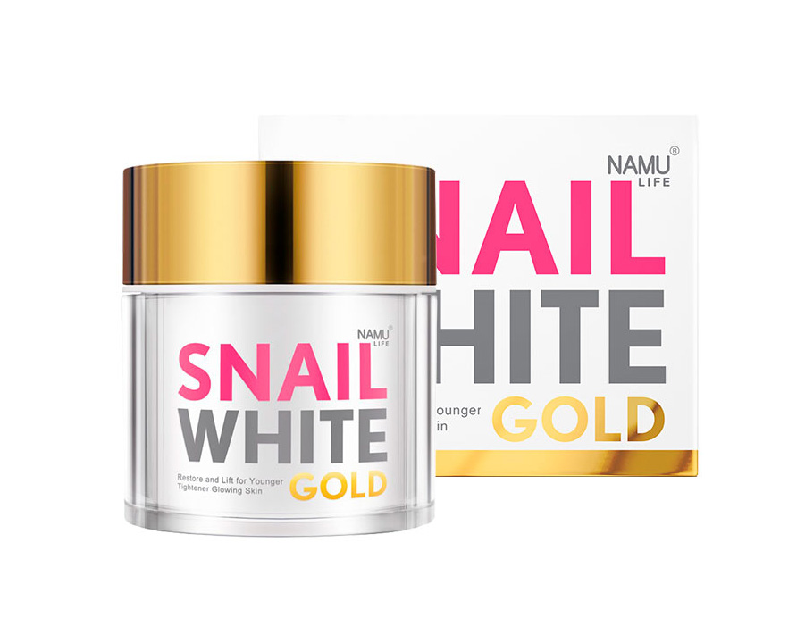 Тайский антивозрастной крем с экстрактом секреции улитки Namu Life SNAIL WHITE GOLD 50 гр. Namu Life SNAIL WHITE GOLD 50 gr. Thailand. snail_white_gold